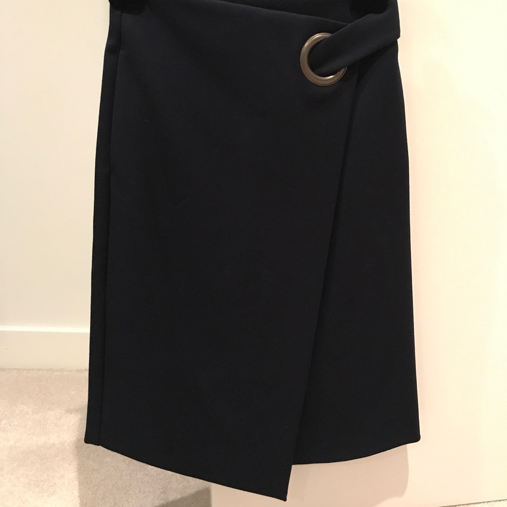 TOPSHOP brand new wrap skirt in navy