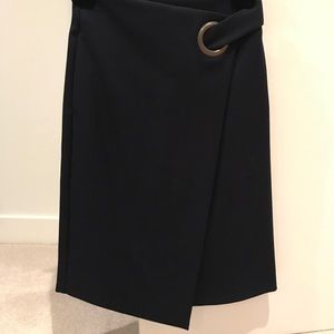 TOPSHOP brand new wrap skirt in navy