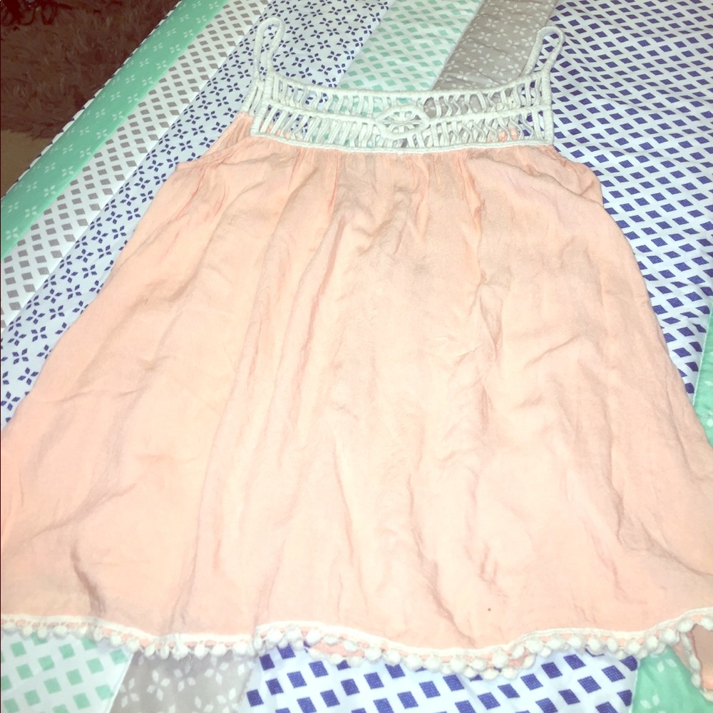 Pink and white tank💗