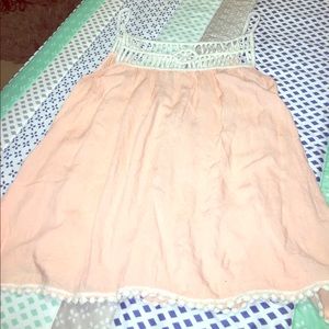 Pink and white tank💗