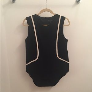 Rag and Bone asymmetrical (high-low) top.