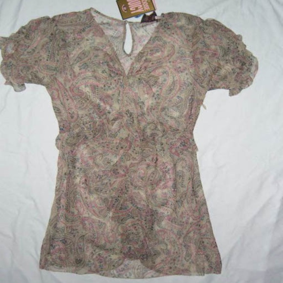 Juicy Couture Waverly Style Paisley Sheer Dress - Picture 1 of 2