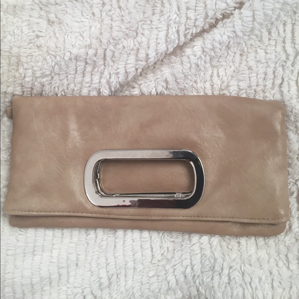 faux leather clutch