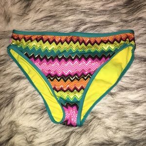 Multi color swim suit bottoms