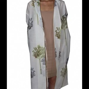 Oversized light chiffon organza loose coat