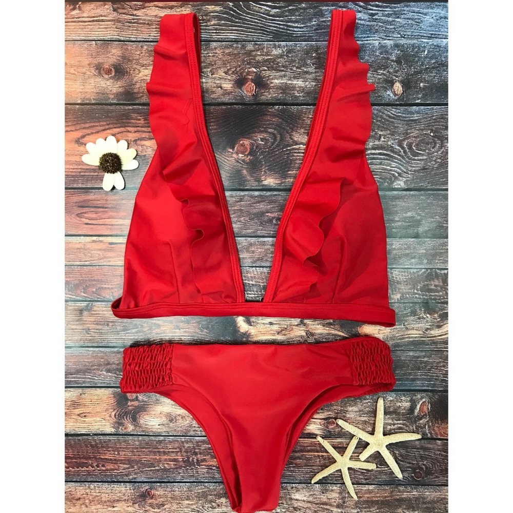 Red two piece set Bikini