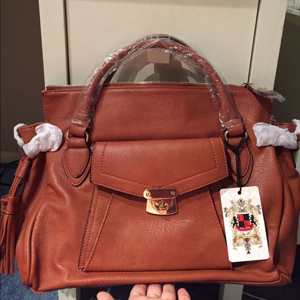 Brown satchel bag NWT