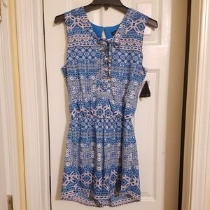 Sleeveless Chiffon Romper