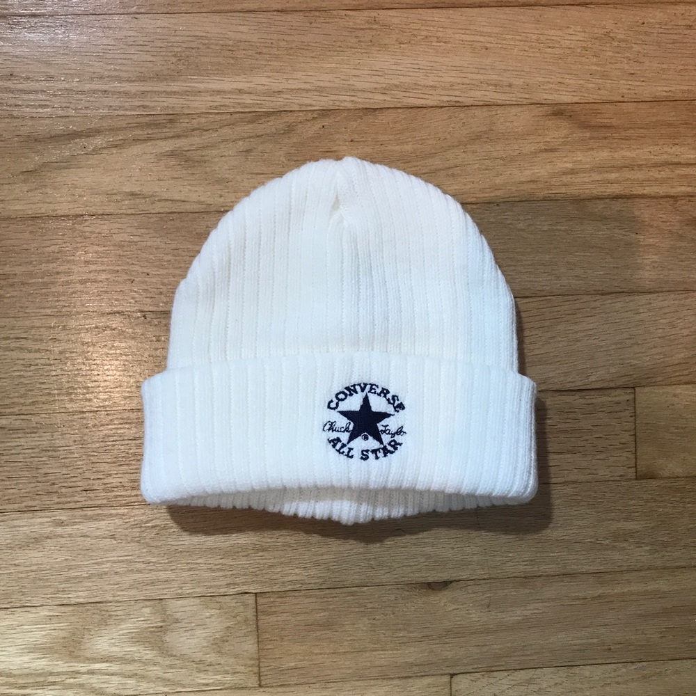Converse All Star White/Navy Beanie