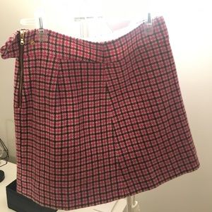 J crew pink check patterned shirt