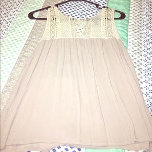 Beige detailed blouse