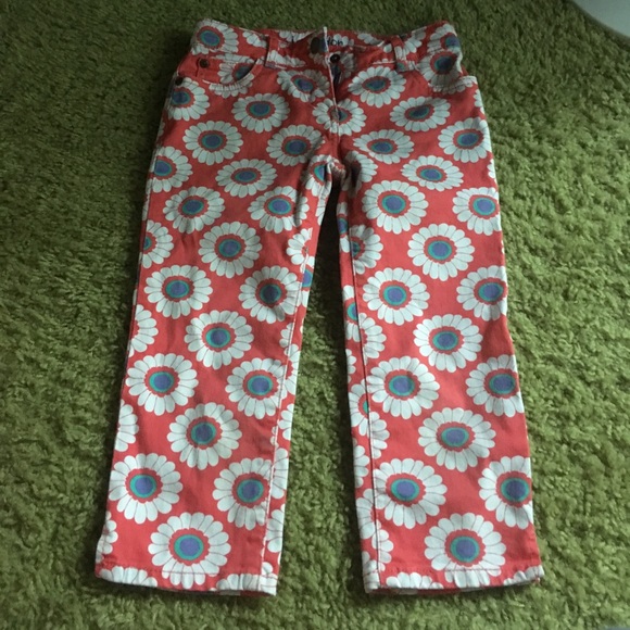Mini Boden Other - Girls flower jeans