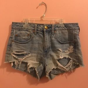 Hi-rise festival shortie: American eagle