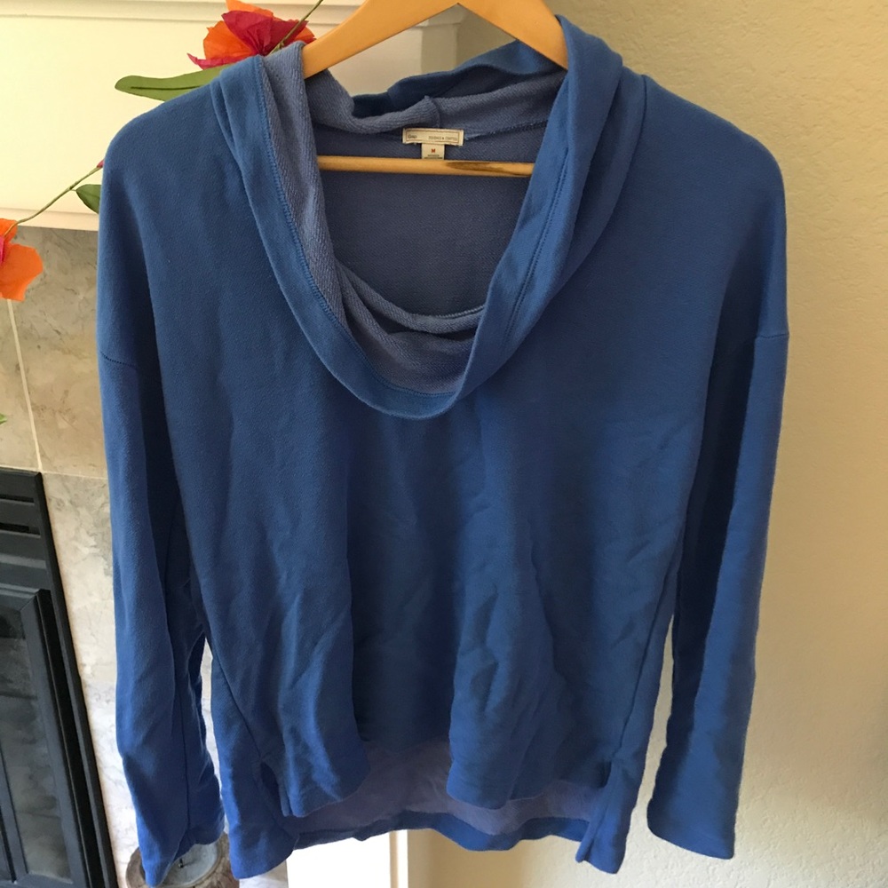 Cowl hoodie.