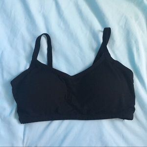 strappy black bralette