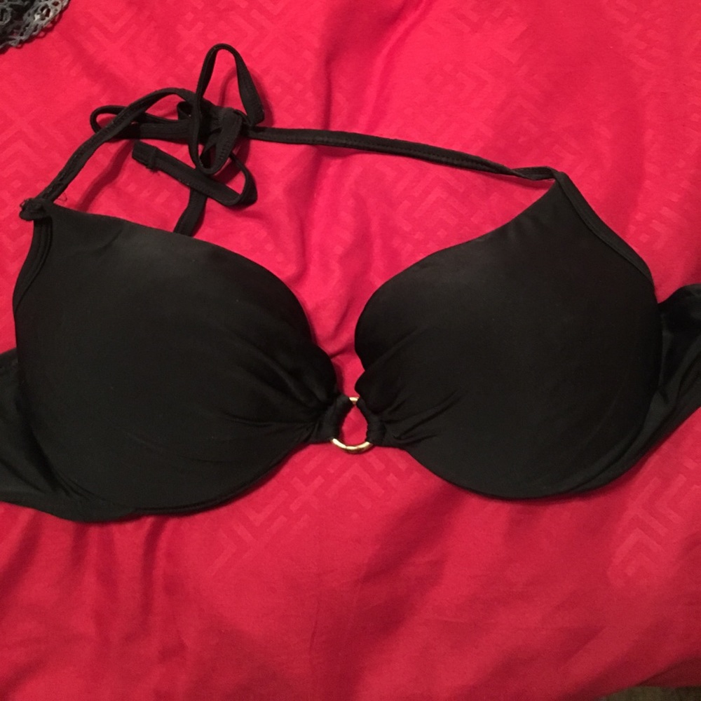 Black swim suit top