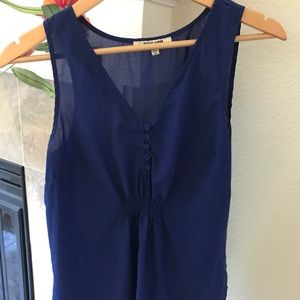 Navy tank blouse.