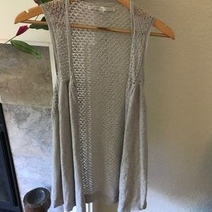 Long tank cardigan.
