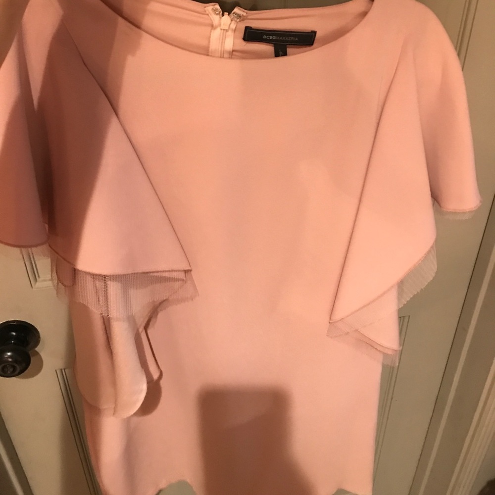 Blush pink shift dress