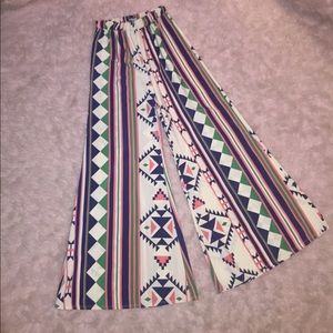 Printed palazzo pants