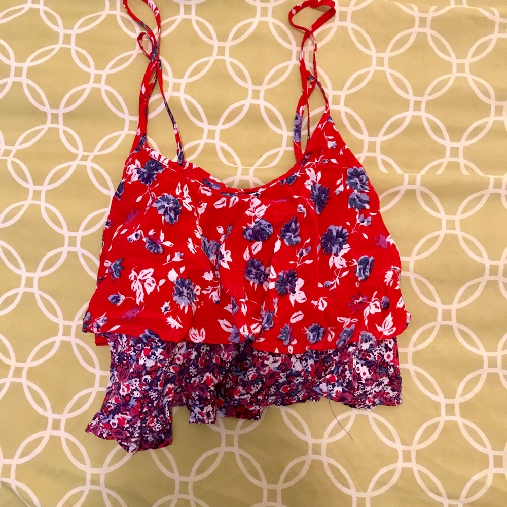 Urban Outfitters Floral Crop Top