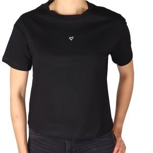 Tomato sleeve round neck T shirt