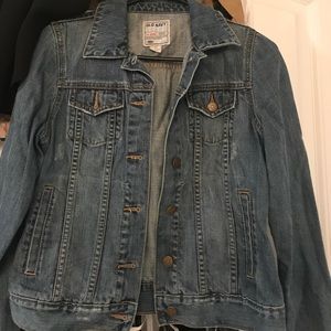 Old navy JEAN jacket worn ONCE
