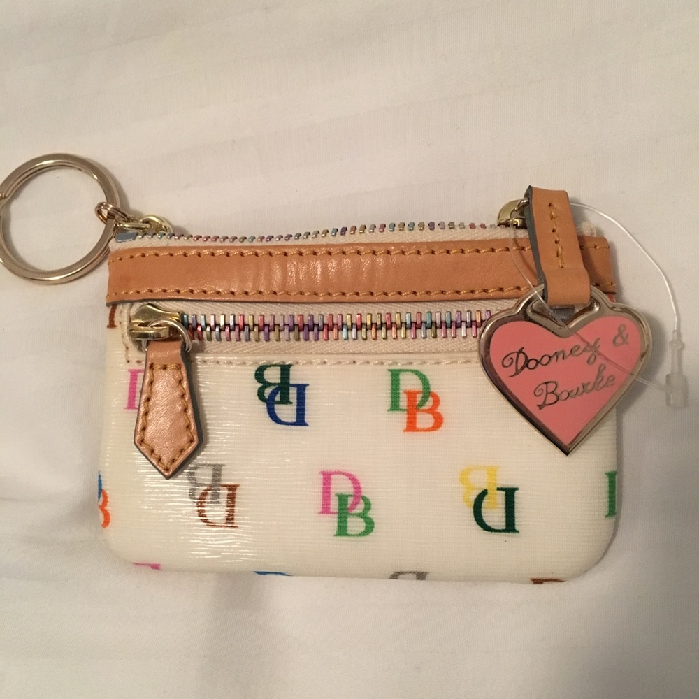 Multicolor D&B small white wallet.