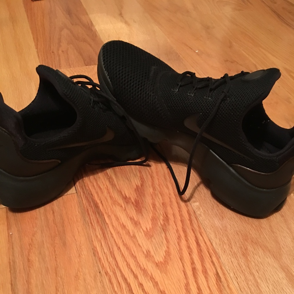 Lighting used Nike sneakers.