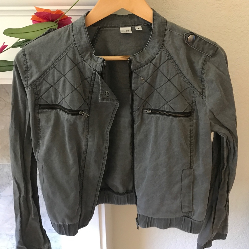 Grey Moto Jacket