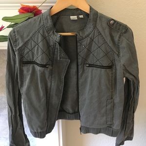 Grey Moto Jacket