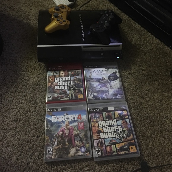 Play Station 3 w/ TWO controllers & 4 Games - Picture 3 of 5