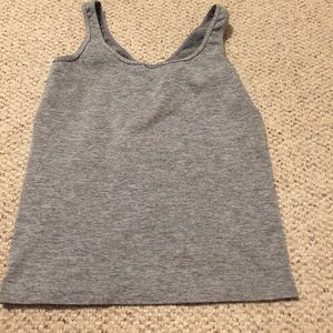3/$18 SALE NWOT Grey stretchy EXERCISE tank top