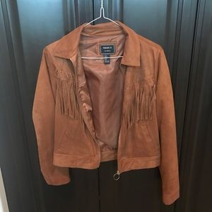 Suede Fringe Jacket