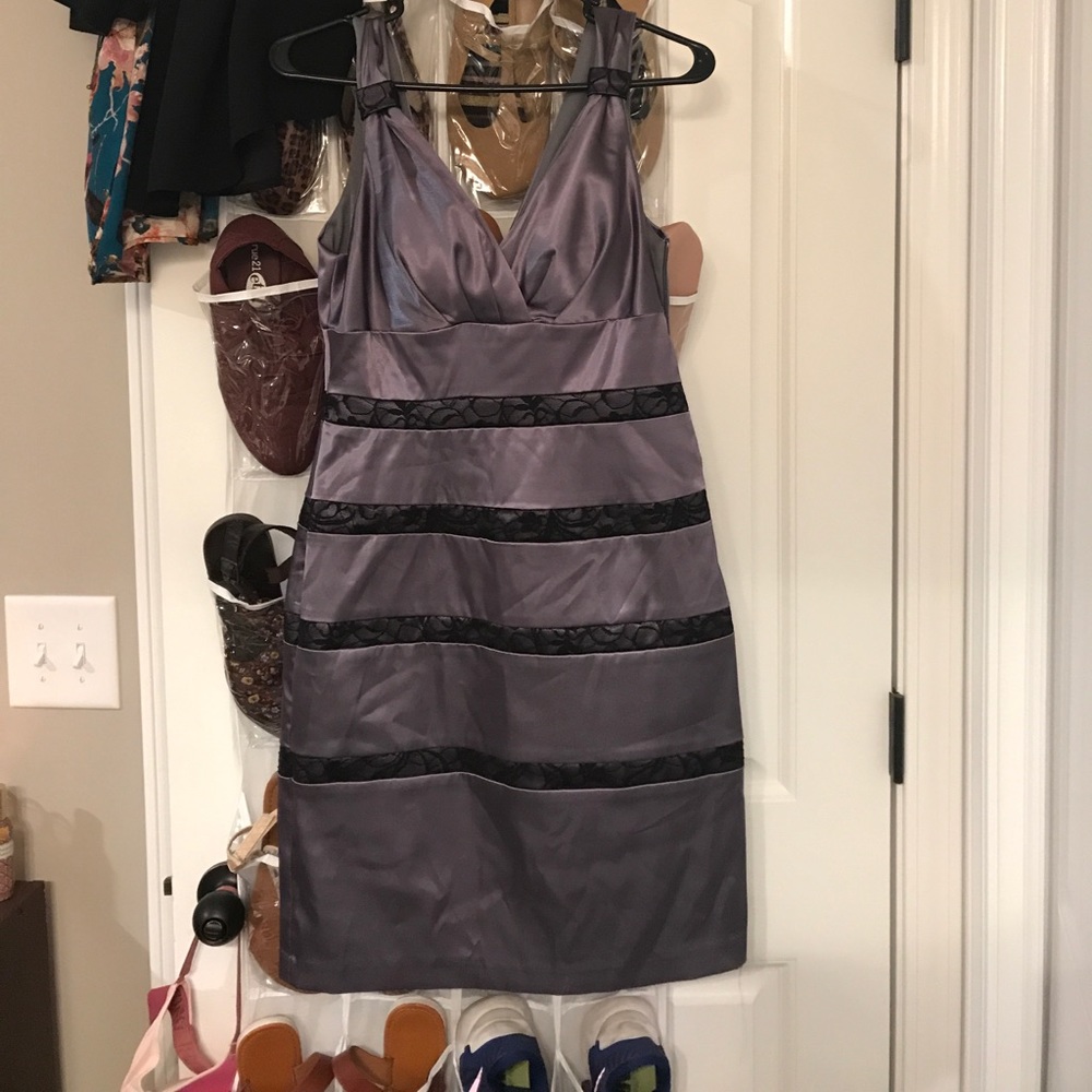Beautiful grey lace dress! Worn once!