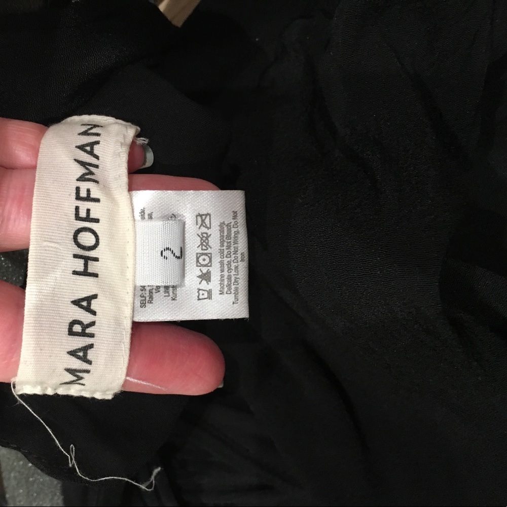 Mara Hoffman black cross front jumpsuit - Picture 6 of 6