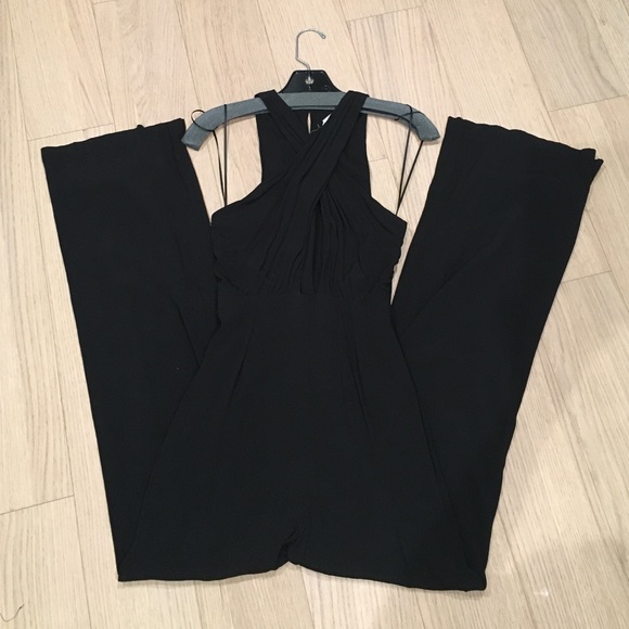 Mara Hoffman black cross front jumpsuit - Picture 3 of 6