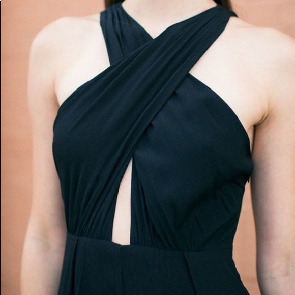 Mara Hoffman black cross front jumpsuit - Picture 4 of 6