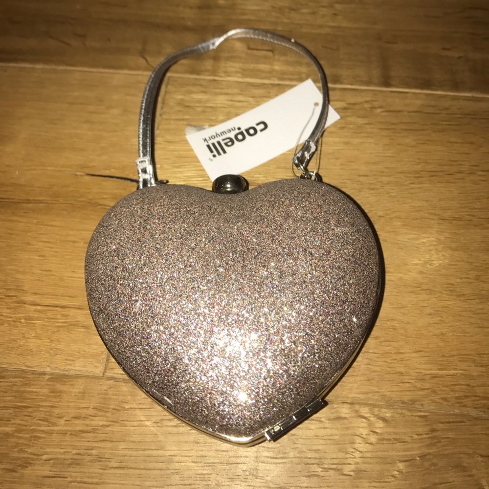 Sparkly kids capelli heart purse
