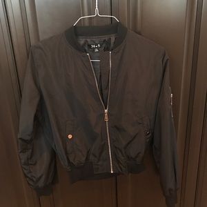 Black Bomber Jacket