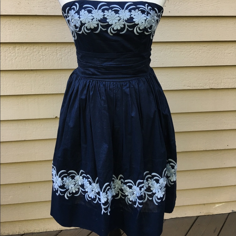 Anthropologie strapless dress