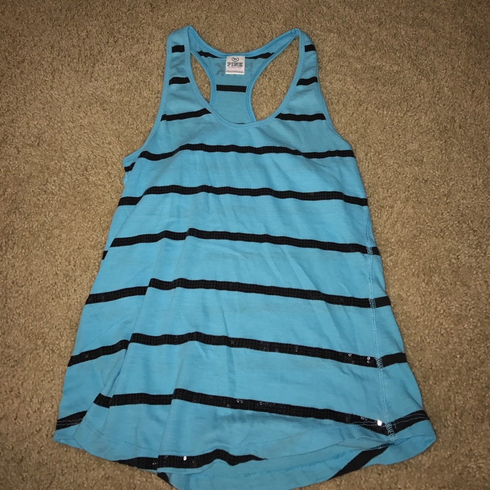 Pink razor back tank