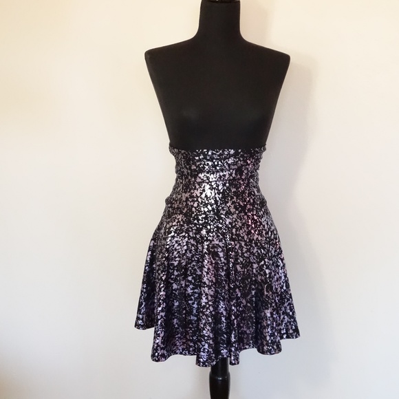 American Apparel Purple Metallic Skirt/Dress - Picture 6 of 7