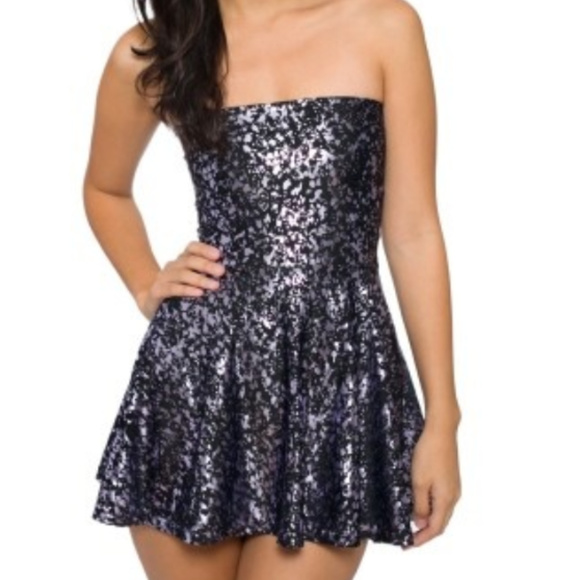 American Apparel Purple Metallic Skirt/Dress - Picture 7 of 7