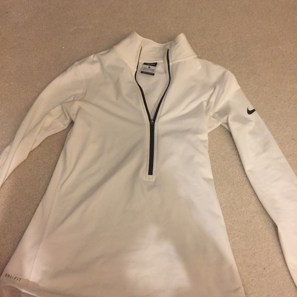 White Nike DriFit Longsleeve