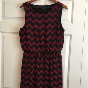 Sleeveless Chevron Dress