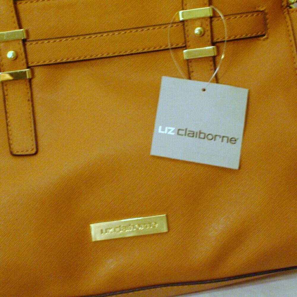 Liz Clairborne Maple Satchel Handbag
