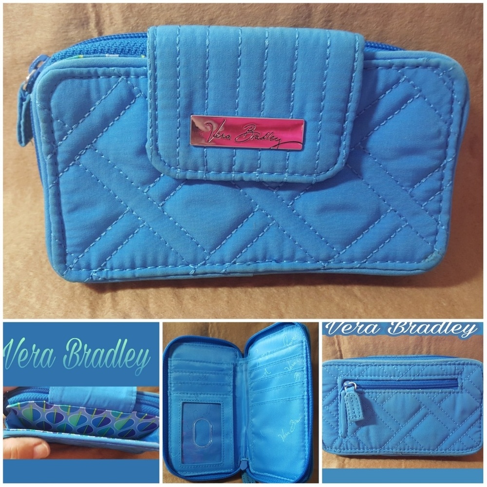 VERA BRADLEY BLUE WALLET & MORE. - Picture 2 of 8