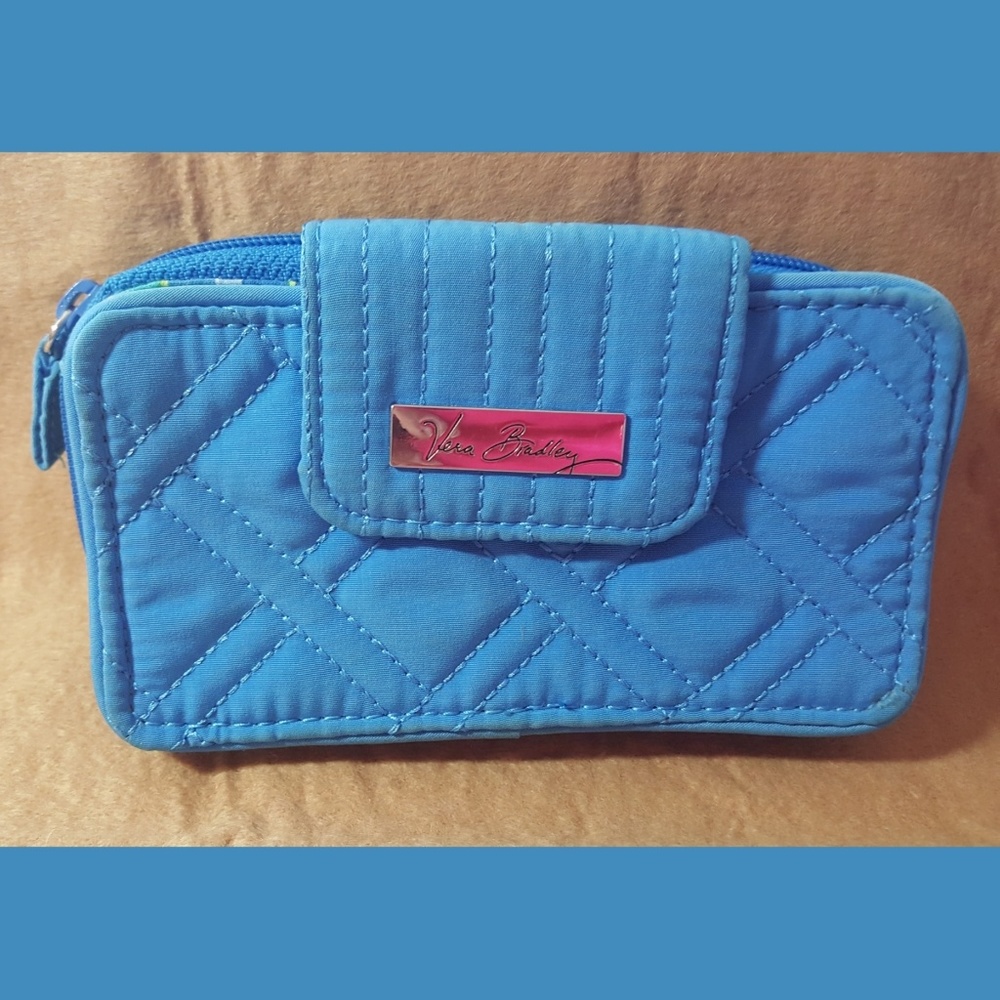 VERA BRADLEY BLUE WALLET & MORE. - Picture 3 of 8