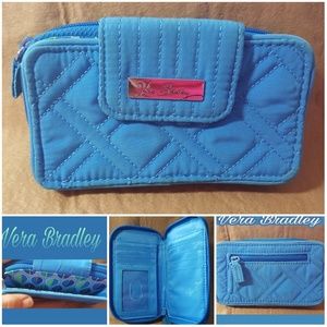 VERA BRADLEY BLUE WALLET & MORE.